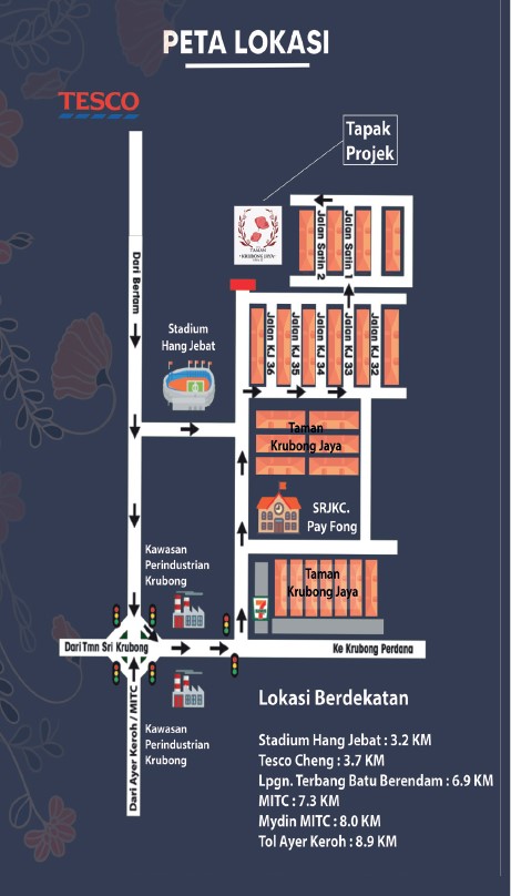 Lokasi Taman Krubong Jaya